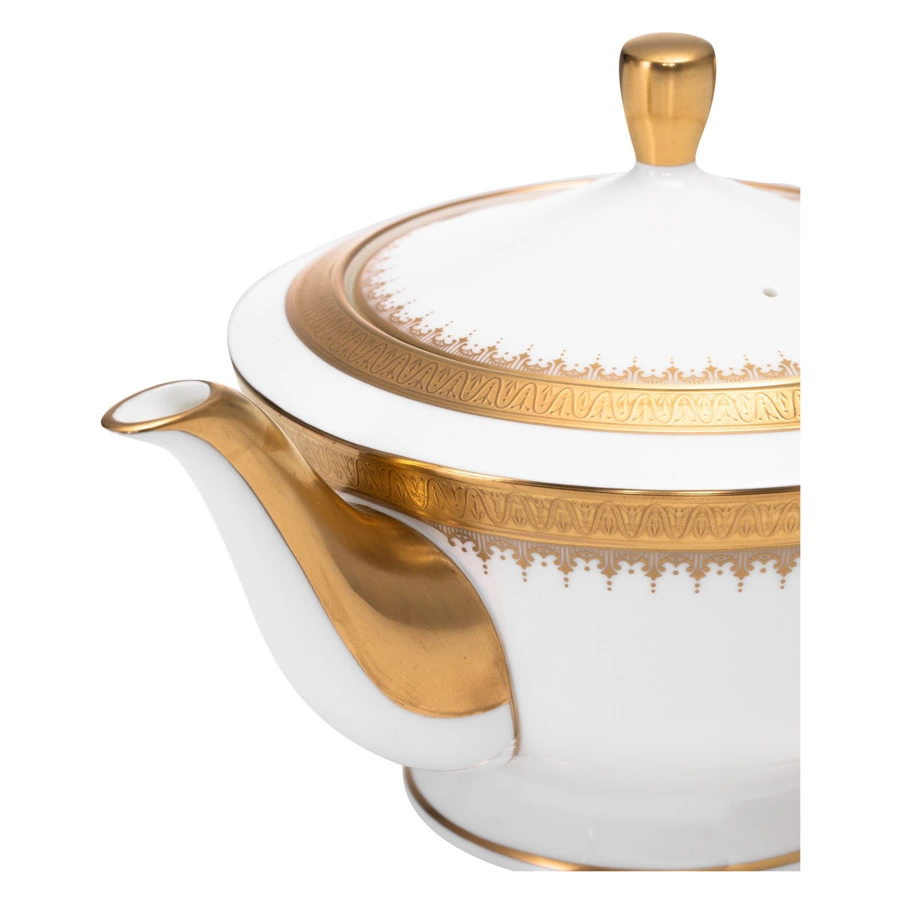 Чайник Narumi Золотая монета 940 мл, фарфор костяной