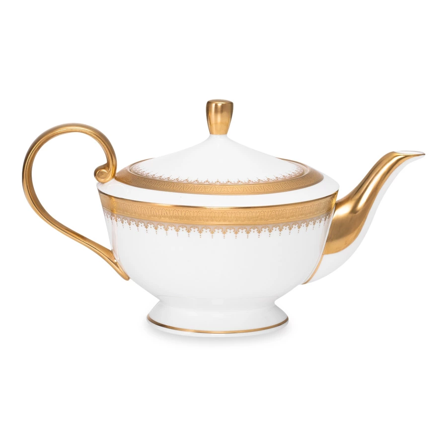 Чайник Narumi Золотая монета 940 мл, фарфор костяной