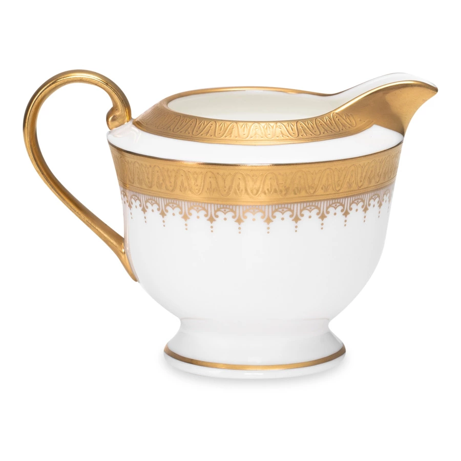 Молочник Narumi Золотая монета 290 мл, фарфор костяной