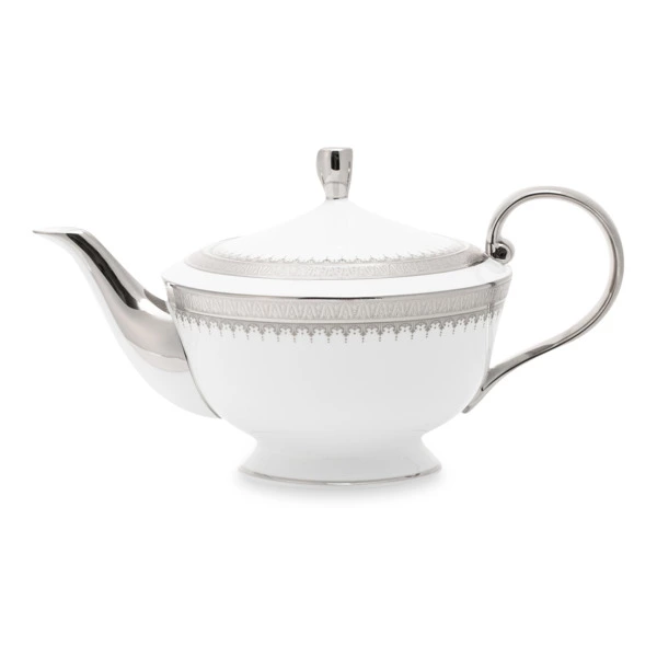 Чайник Narumi Платиновая монета 940 мл, фарфор костяной