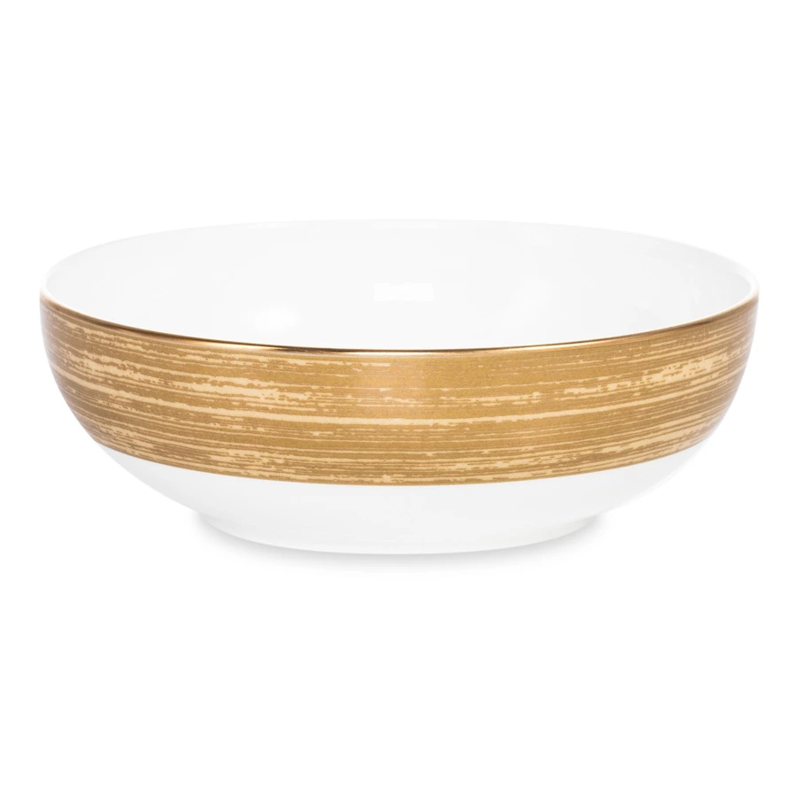 Салатник порционный Narumi Золотой дуэт 13 см, фарфор костяной