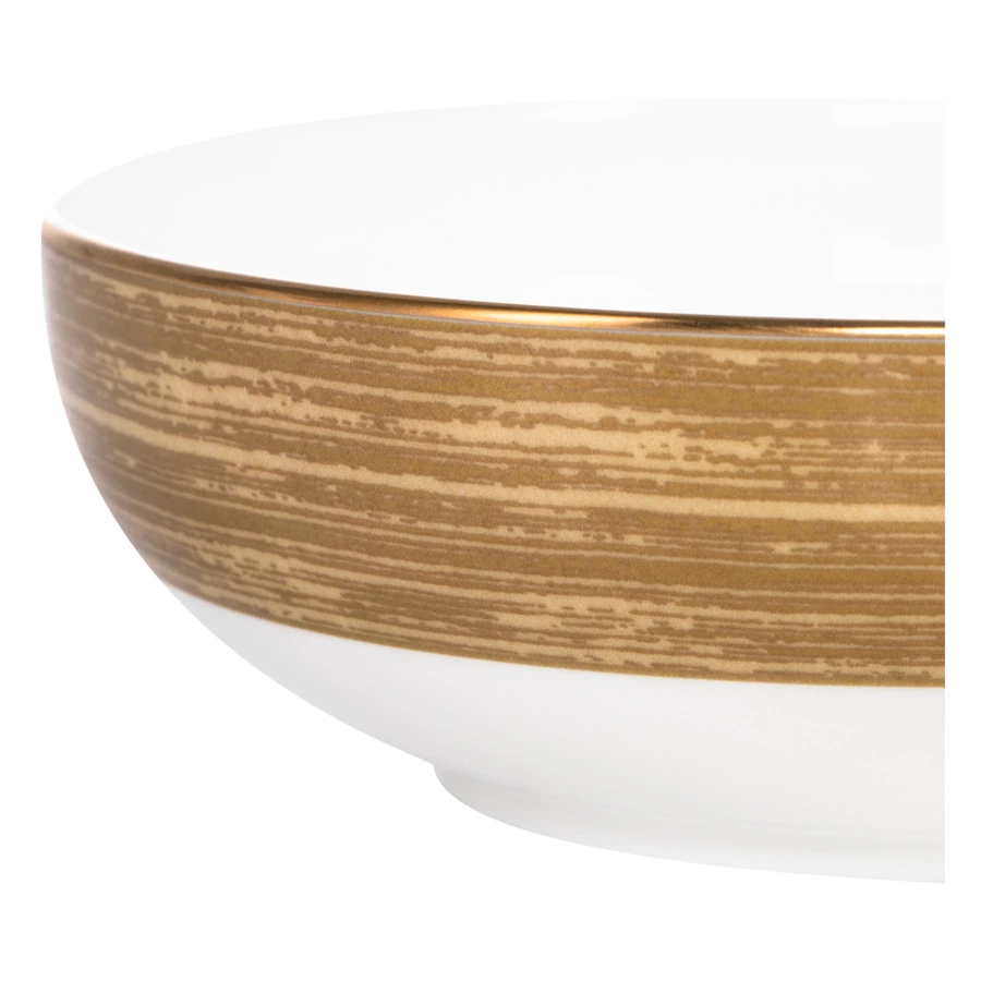 Салатник порционный Narumi Золотой дуэт 13 см, фарфор костяной