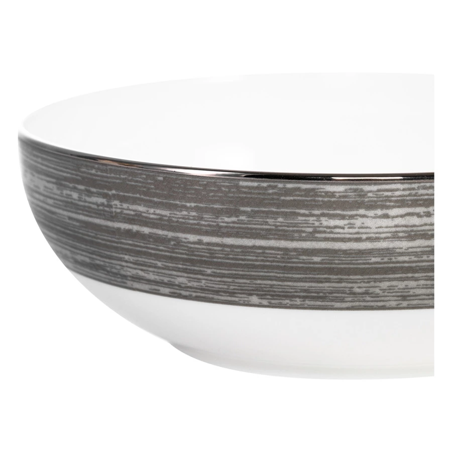 Салатник порционный Narumi Платиновый дуэт 13 см, фарфор костяной