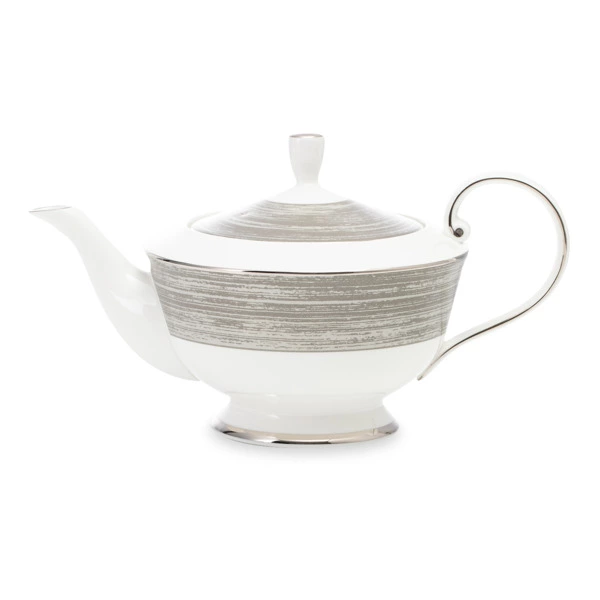 Чайник Narumi Платиновый дуэт 940 мл, фарфор костяной