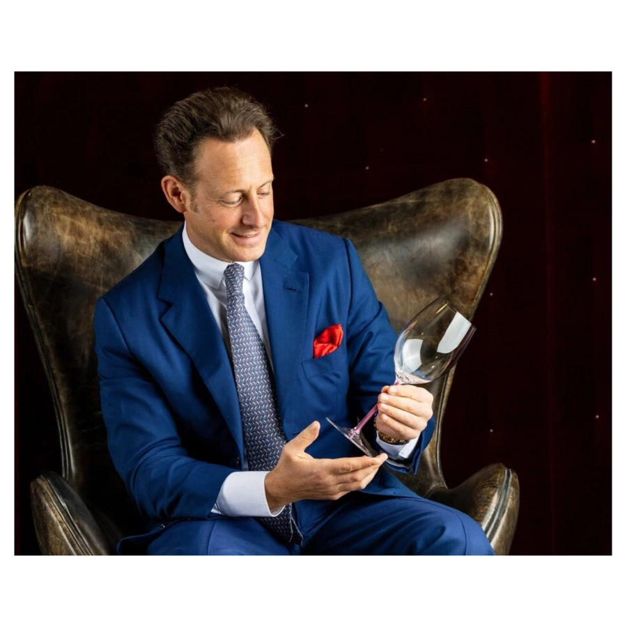 Бокал для красного вина Riedel Fatto a Mano Cabernet/Merlot 625 мл, лиловая ножка, ручная работа