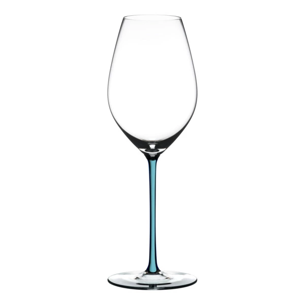 Бокал для шампанского Riedel Fatto a Mano Champagne 459мл, бирюзовая ножка, ручная работа, хрусталь