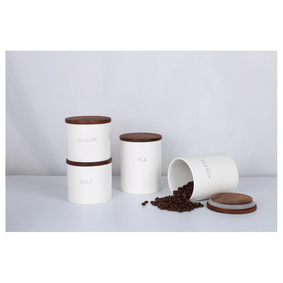 Банка для хранения сахара Smart Solutions 400 мл, белая, керамика-sale