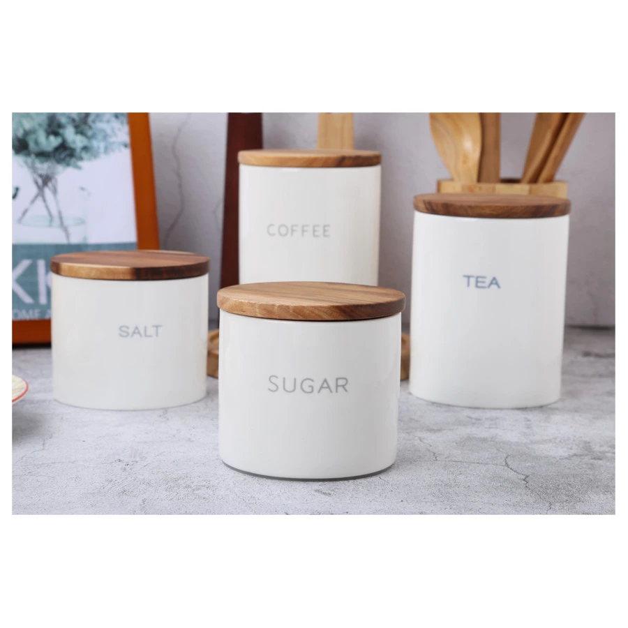 Банка для хранения сахара Smart Solutions 400 мл, белая, керамика-sale