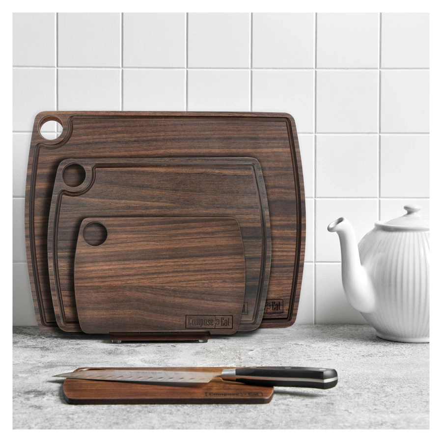 Доска разделочная ComposeEat Fashion 22х15 см, композит, орех