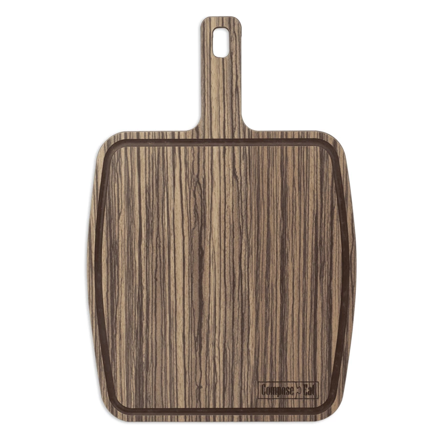 Доска разделочная ComposeEat Fashion 36х25 см, композит, зебрано натуральный