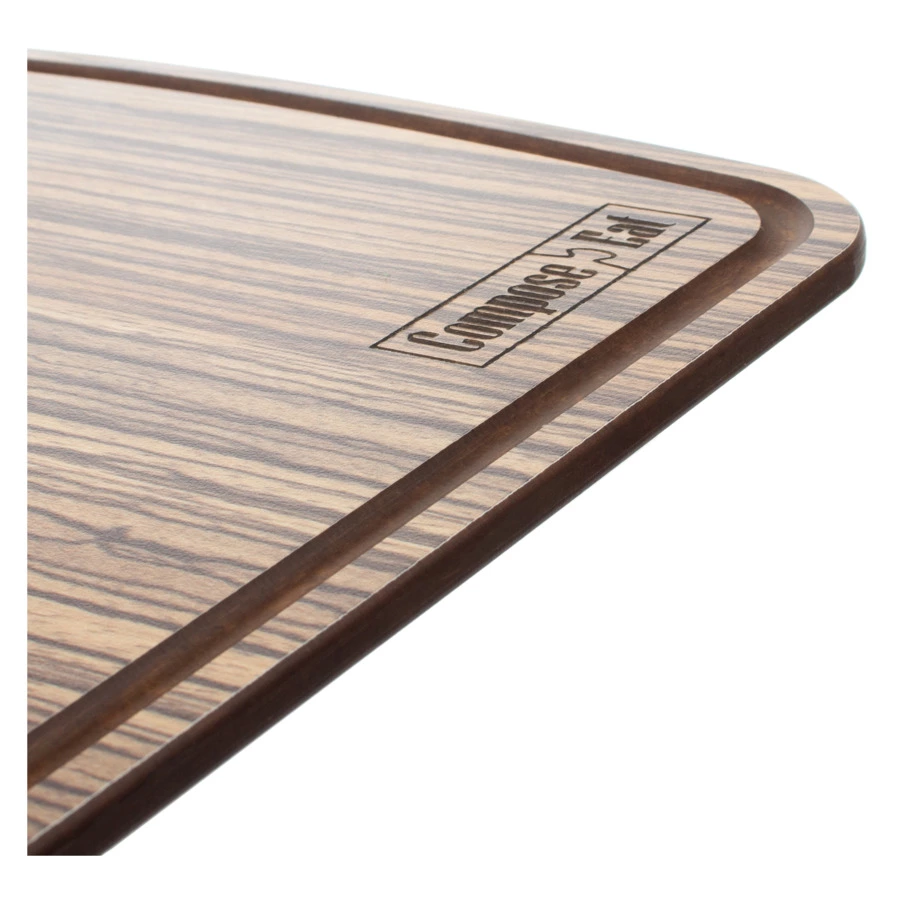 Доска разделочная ComposeEat Fashion 36х25 см, композит, зебрано натуральный