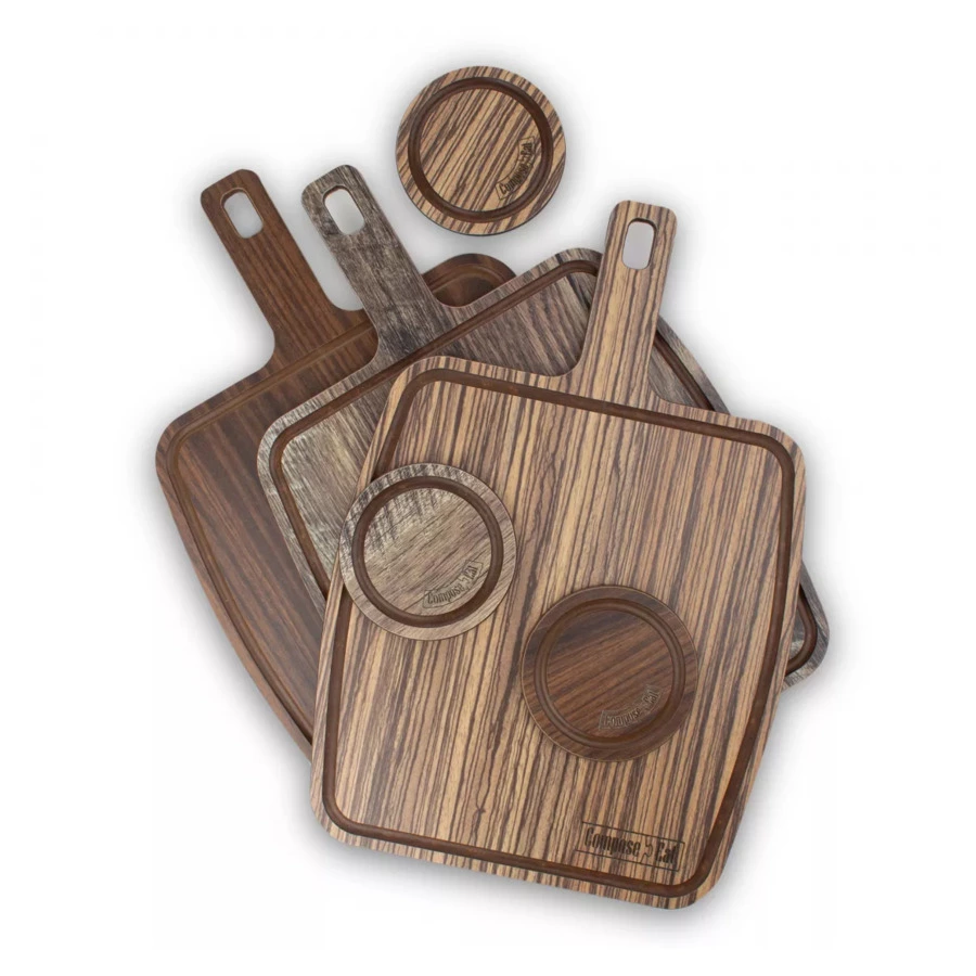 Доска разделочная ComposeEat Fashion 36х25 см, композит, орех