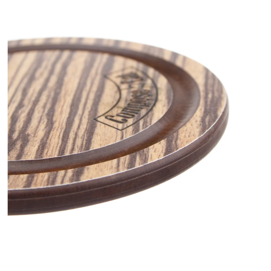 Подставка под кружку ComposeEat Fashion Бирдекель 9,5 см, композит, зебрано натуральный