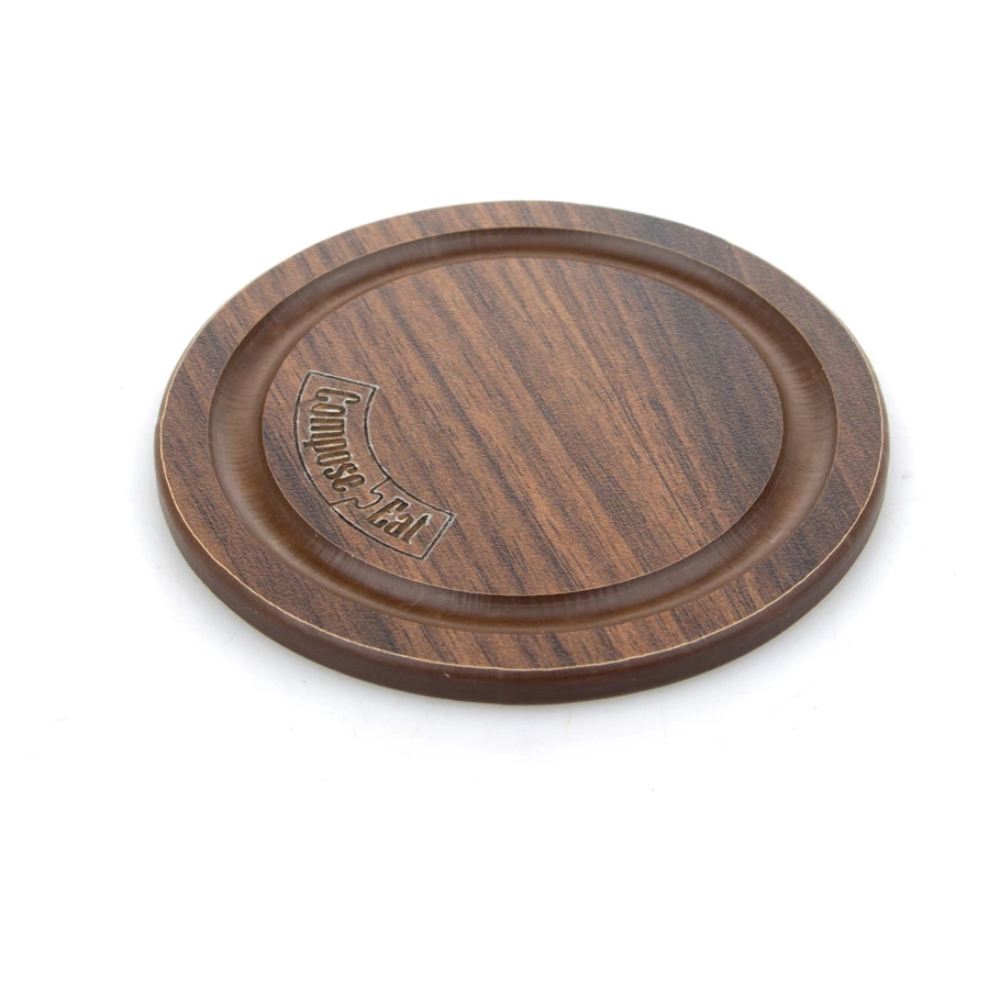 Подставка под кружку ComposeEat Fashion Бирдекель 9,5 см, композит, орех