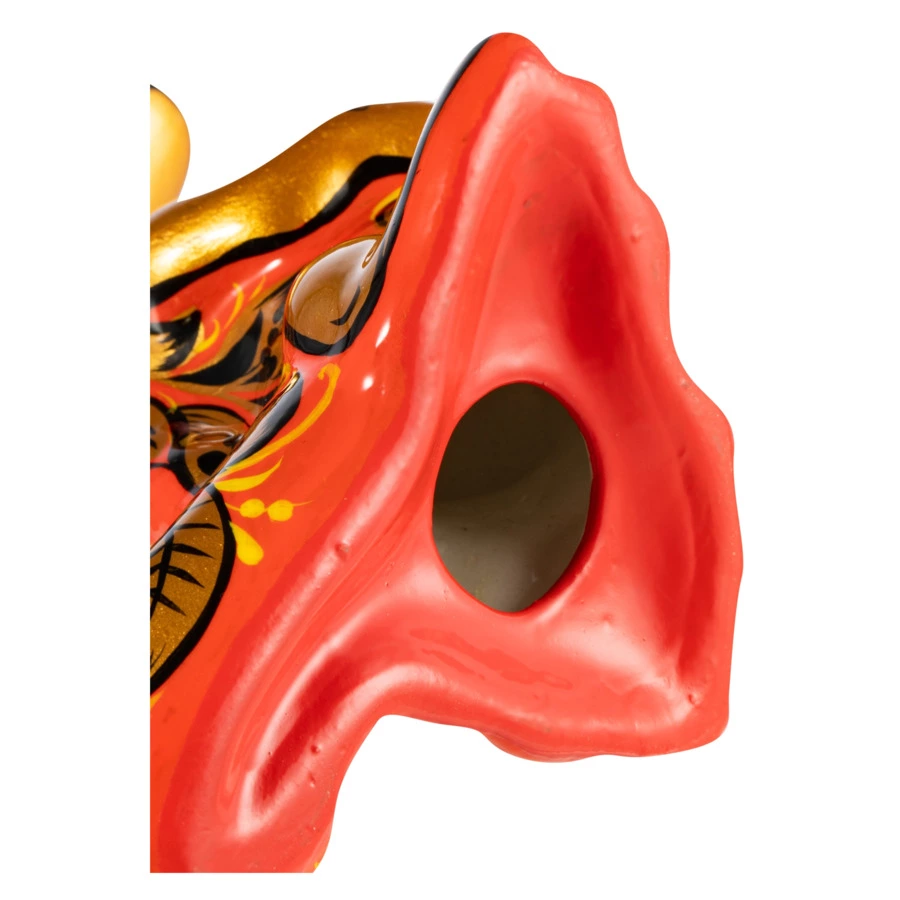 Сувенир Золотая Хохлома Дракон 11х6,5х10,5 см, фарфор, цвет в асс.