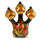 Сувенир Хохломская Роспись Змей Горыныч 10х8х8 см, фарфор, золотой