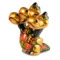 Сувенир Золотая Хохлома Змей Горыныч 10х8х8 см, фарфор, золотой