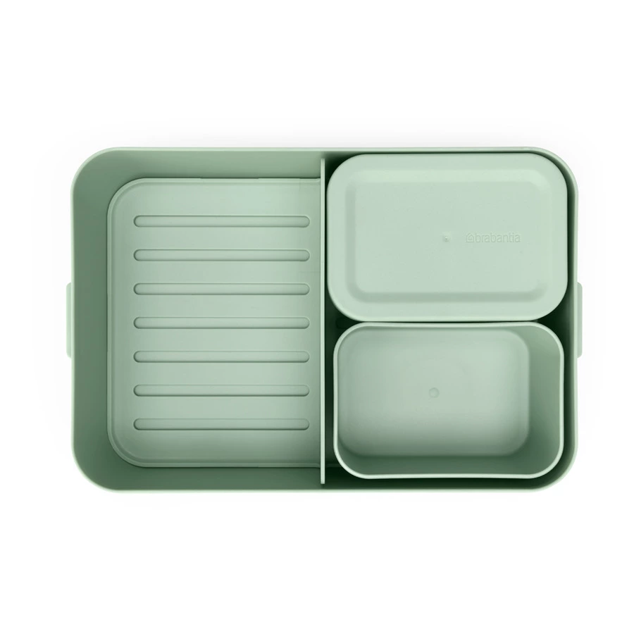 Ланч-бокс бенто Brabantia Make&Take 2 л, 16,7х25,5х6,2 см, пластик, мятно-голубой