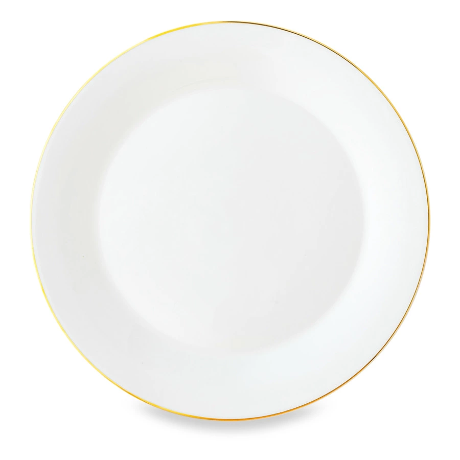 Сервиз столовый ИФЗ Юлиана Золотая лента 6 персон 24 предмета, фарфор костяной