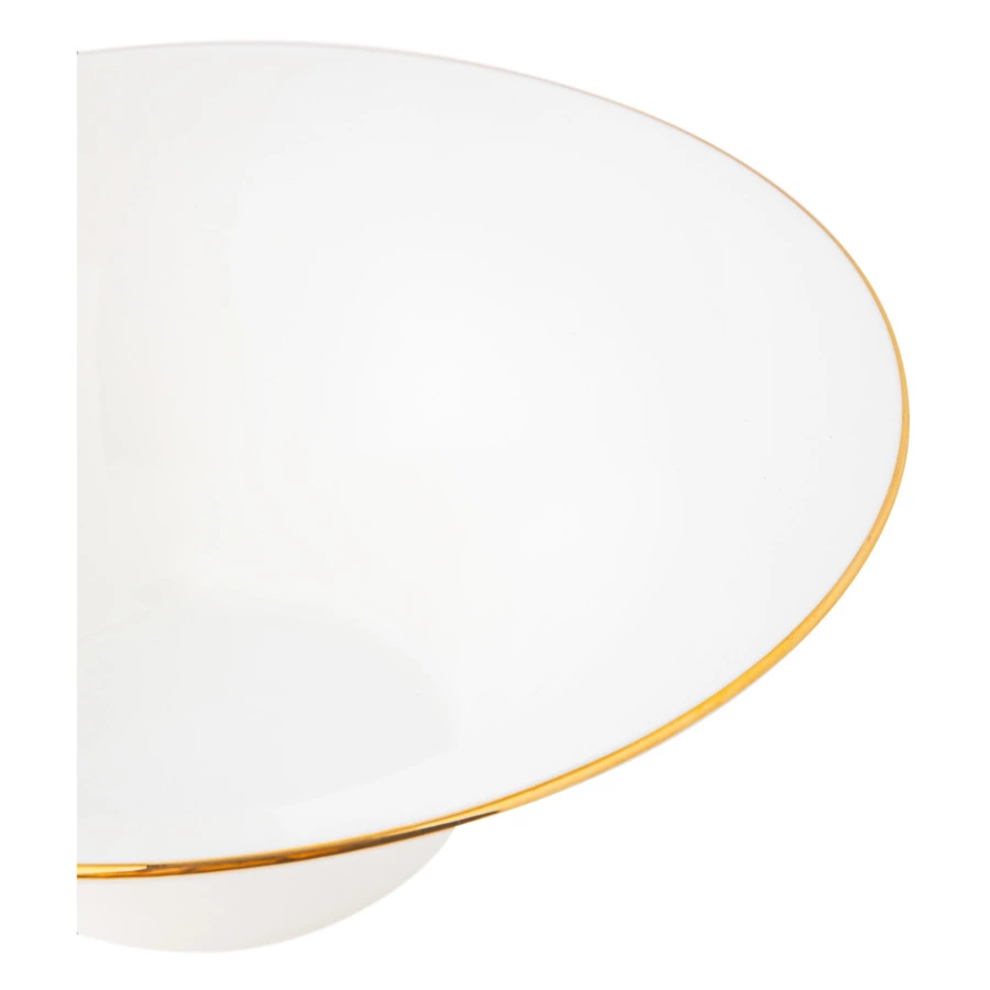 Сервиз столовый ИФЗ Юлиана Золотая лента 6 персон 24 предмета, фарфор костяной