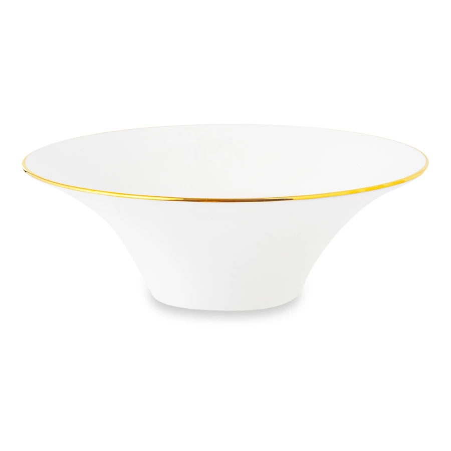 Сервиз столовый ИФЗ Юлиана Золотая лента 6 персон 24 предмета, фарфор костяной