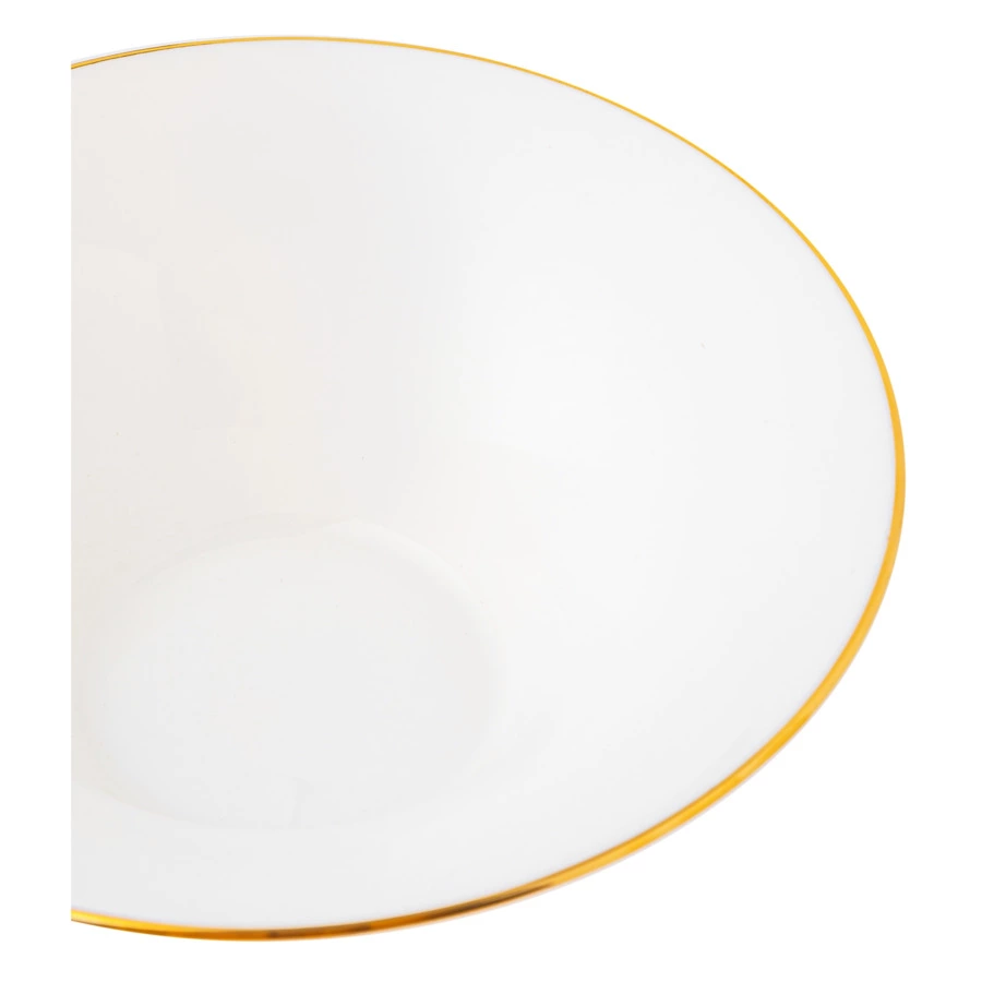 Сервиз столовый ИФЗ Юлиана Золотая лента 6 персон 24 предмета, фарфор костяной