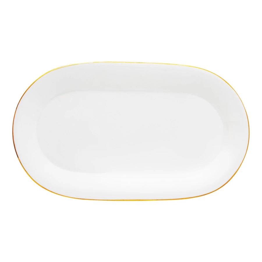 Сервиз столовый ИФЗ Юлиана Золотая лента 6 персон 24 предмета, фарфор костяной