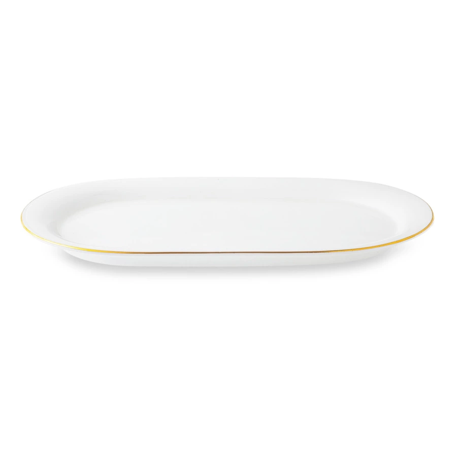 Сервиз столовый ИФЗ Юлиана Золотая лента 6 персон 24 предмета, фарфор костяной