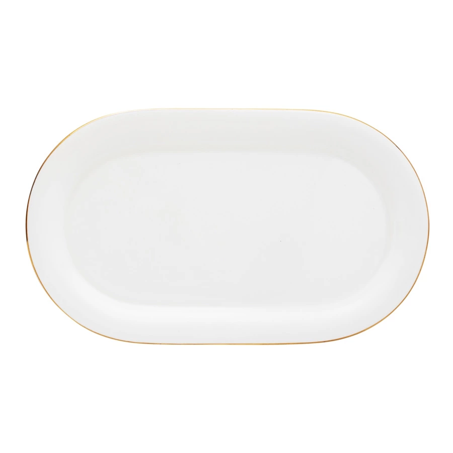 Сервиз столовый ИФЗ Юлиана Золотая лента 6 персон 24 предмета, фарфор костяной