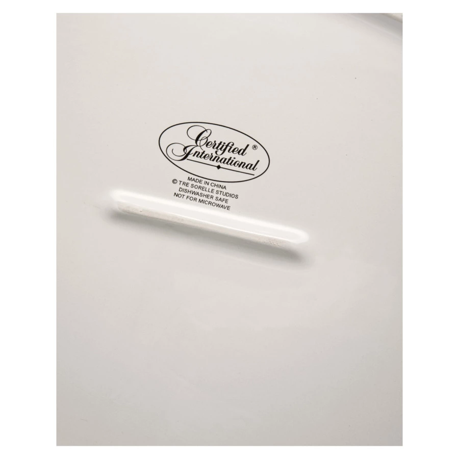 Блюдо овальное Certified Int. Зимняя радость 40,5х30,5 см, керамика