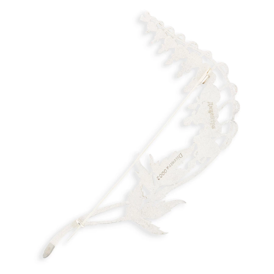 Брошь Русские самоцветы Дицентра 13,96 г, серебро 925