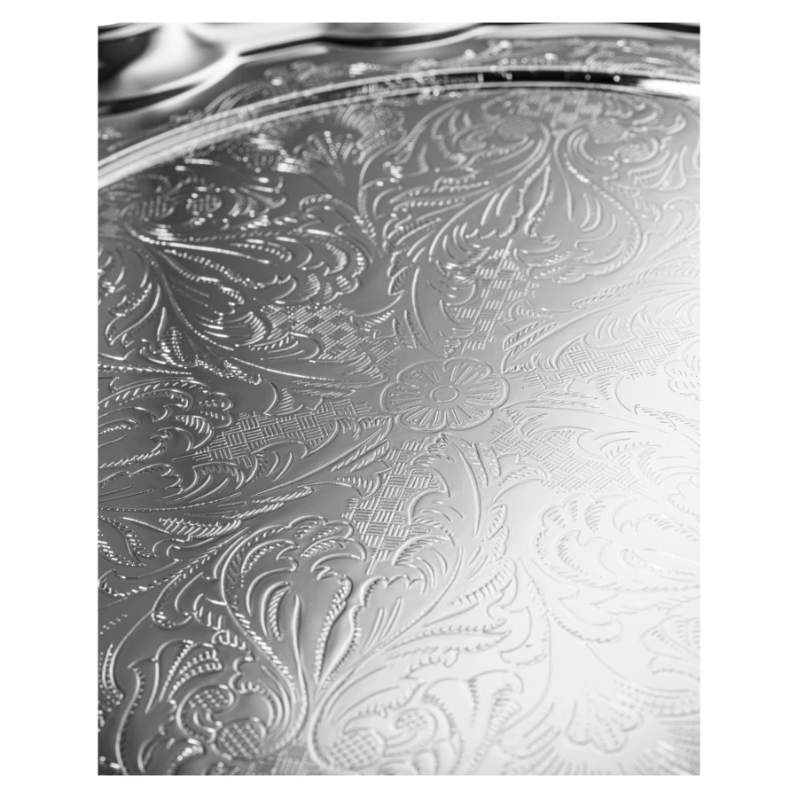 Менажница 5 секций на подносе Queen Anne Чиппендейл 31,5 см, посеребрение