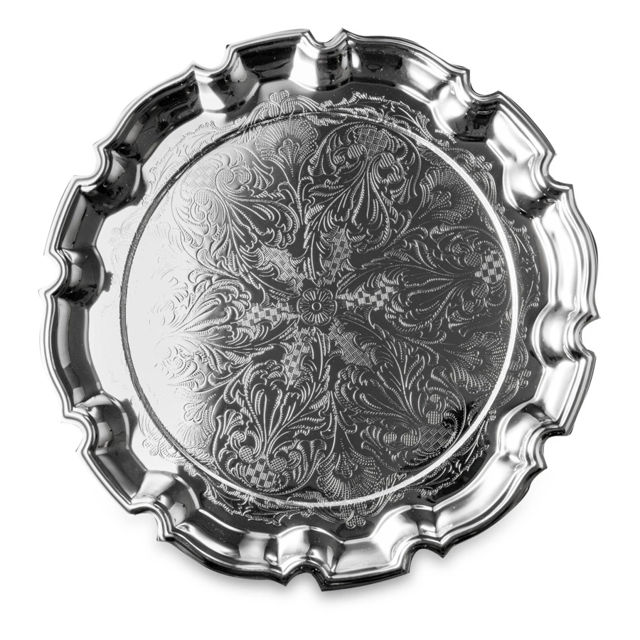 Менажница 5 секций на подносе Queen Anne Чиппендейл 31,5 см, посеребрение