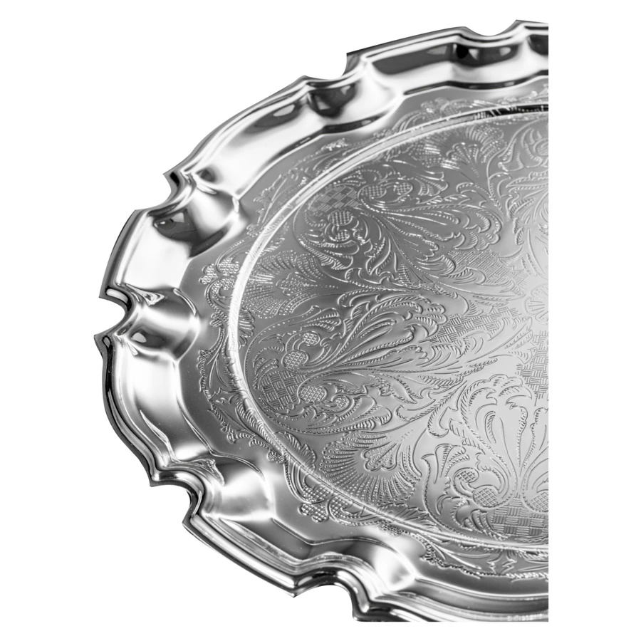 Менажница 5 секций на подносе Queen Anne Чиппендейл 31,5 см, посеребрение