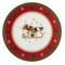 Блюдо круглое Hutschenreuther Зимняя пора 31 см, фарфор, красное