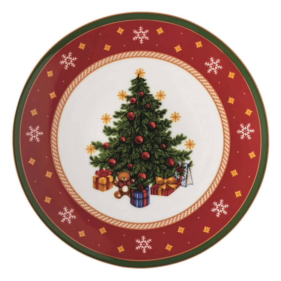 Блюдо для торта на ножке Hutschenreuther Зимняя пора 22 см, фарфор