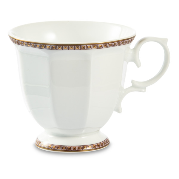 Чашка чайная Wallendorfer Soren Gold 8 см, фарфор твердый