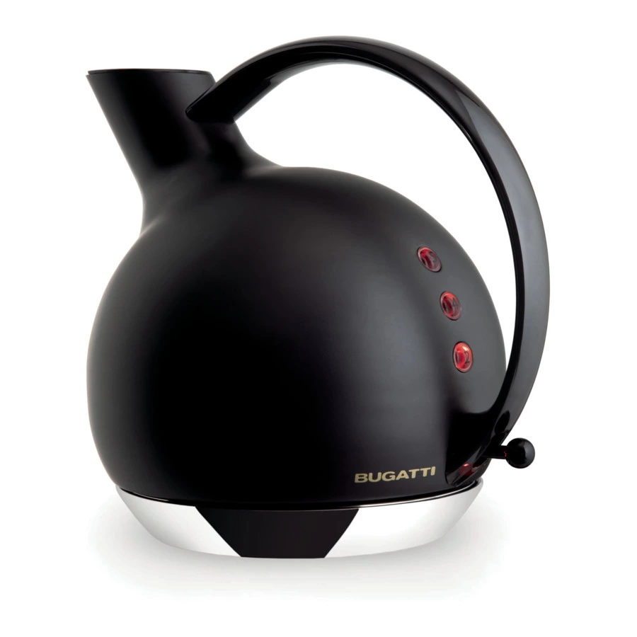 Чайник электрический Bugatti Giulietta 1,2 л, сталь нержавеющая, черный, п/к
