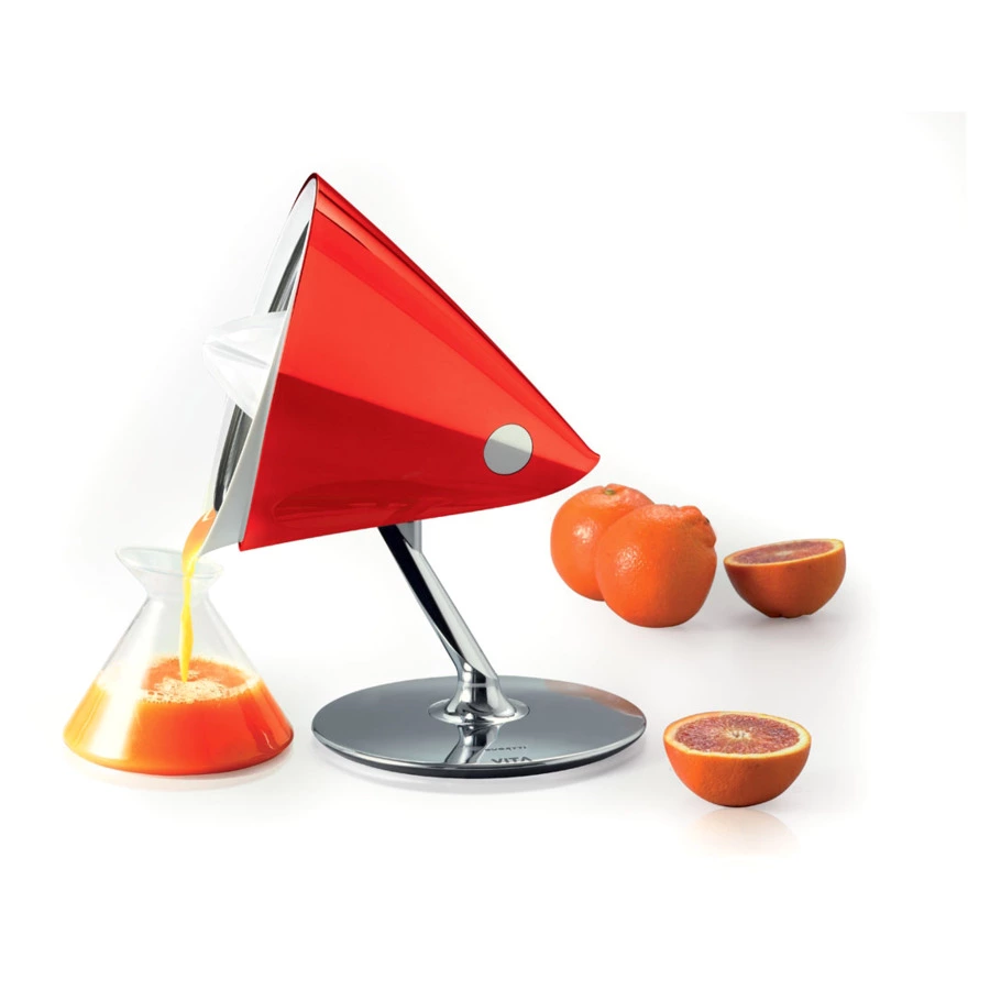 Соковыжималка для цитрусовых Bugatti Vita 0,6 л, сталь нержавеющая, красная, п/к