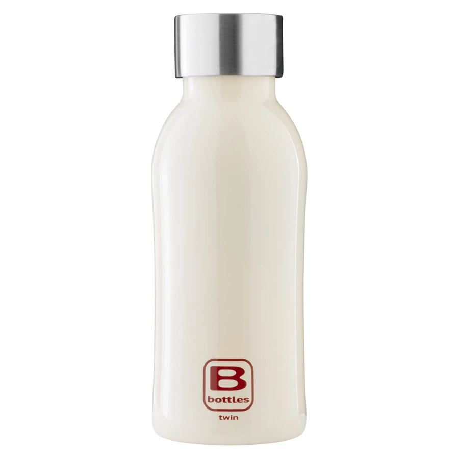 Термос с крышкой Bugatti Twin 350 мл, сталь нержавеющая, кремовый, п/к