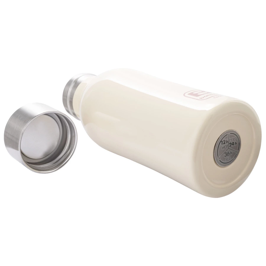 Термос с крышкой Bugatti Twin 350 мл, сталь нержавеющая, кремовый, п/к