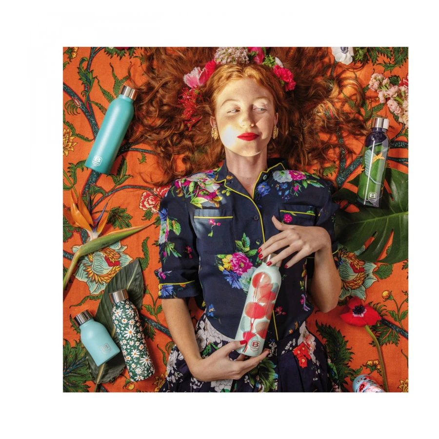 Термос с крышкой Bugatti Twin 500 мл, сталь нержавеющая, фисташковый, п/к