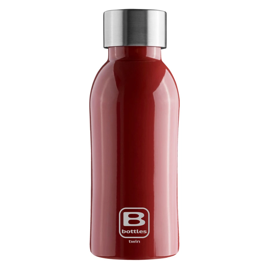Термос с крышкой Bugatti Twin 350 мл, сталь нержавеющая, красный, п/к