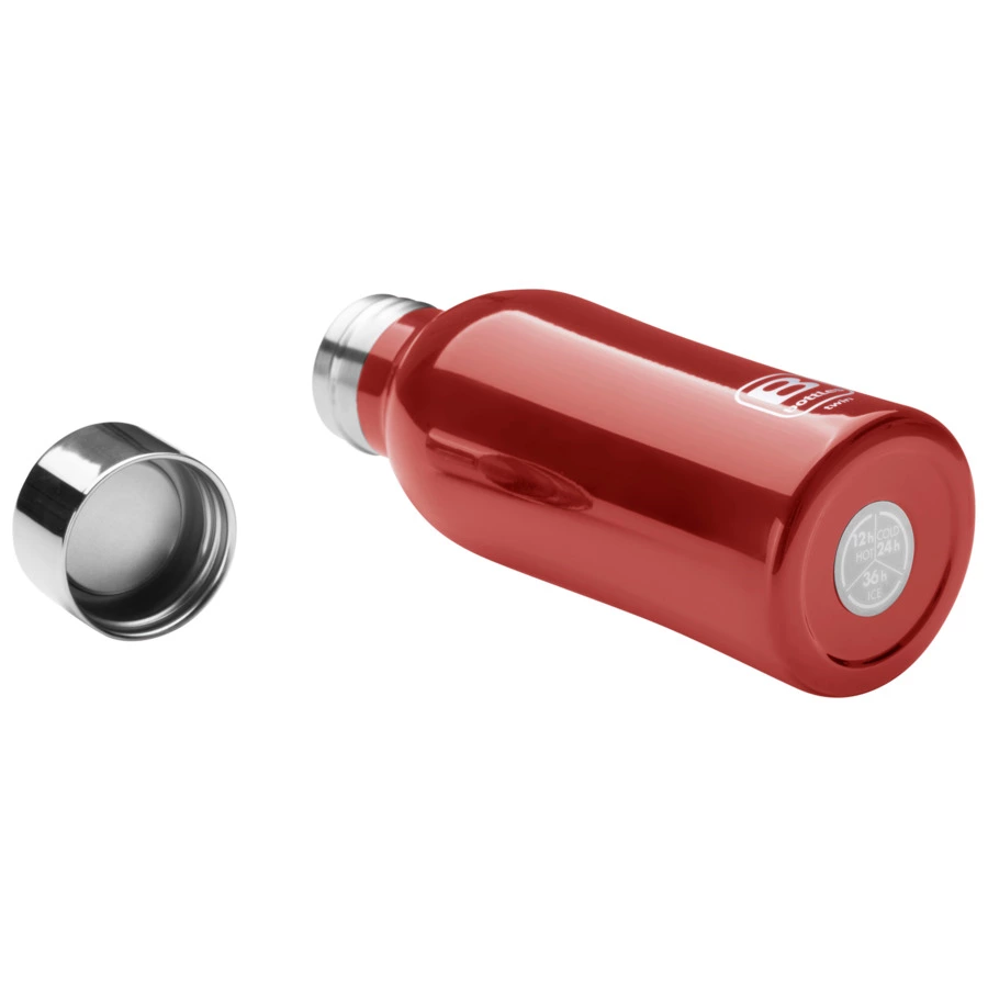 Термос с крышкой Bugatti Twin 350 мл, сталь нержавеющая, красный, п/к