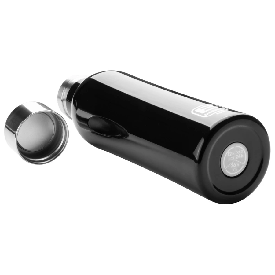 Термос с крышкой Bugatti Twin 500 мл, сталь нержавеющая, черный, п/к