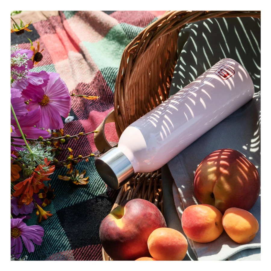 Термос с крышкой Bugatti Twin 500 мл, сталь нержавеющая, розовый, п/к