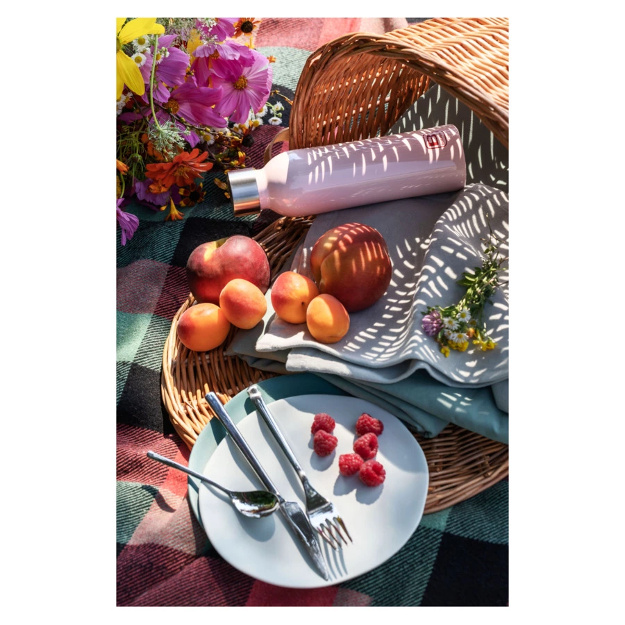 Термос с крышкой Bugatti Twin 500 мл, сталь нержавеющая, розовый, п/к