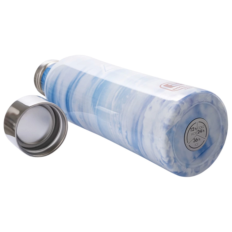 Термос с крышкой Bugatti Twin 500 мл, сталь нержавеющая, небесно-голубой, п/к