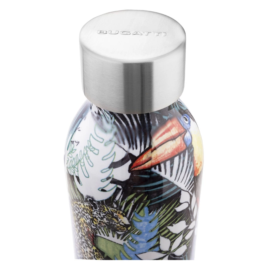 Термос с крышкой Bugatti Twin 350 мл с принтом Вилла, сталь нержавеющая, п/к