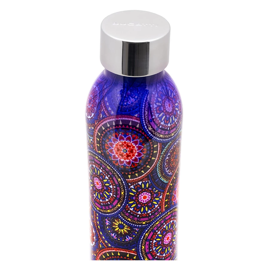 Термос с крышкой Bugatti Twin 500 мл с принтом Мандала, сталь нержавеющая, п/к